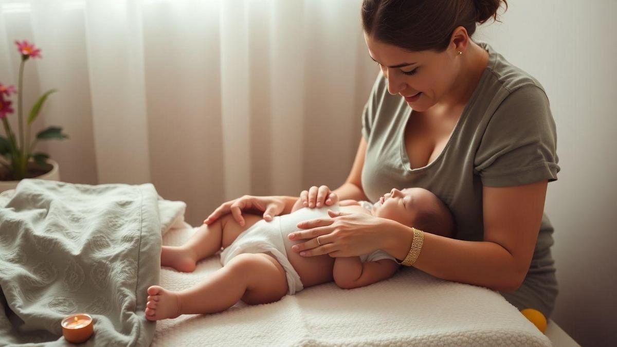 Alívio de Cólicas com Massagem Infantil