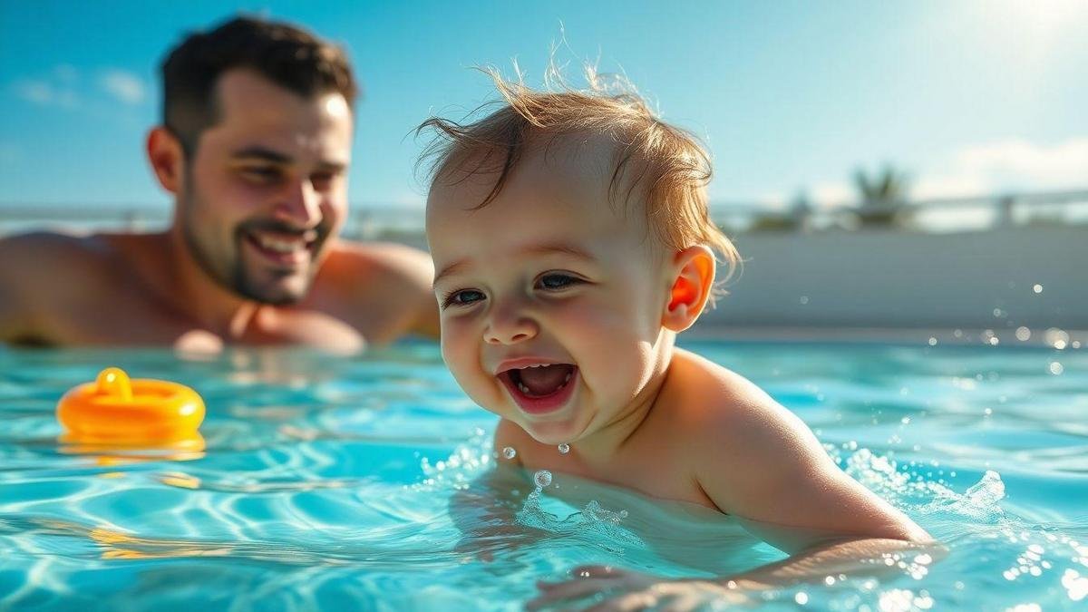 Brincar na Piscina com o Bebê