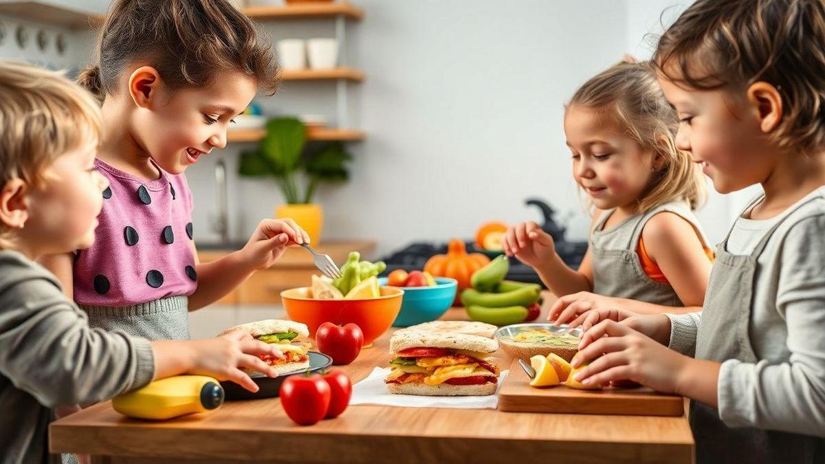 Como Envolver as Crianças na Preparação dos Lanches