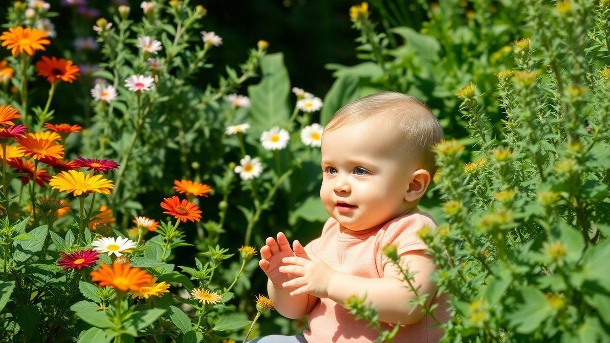 Como Planejar o Primeiro Contato do Bebê com Plantas