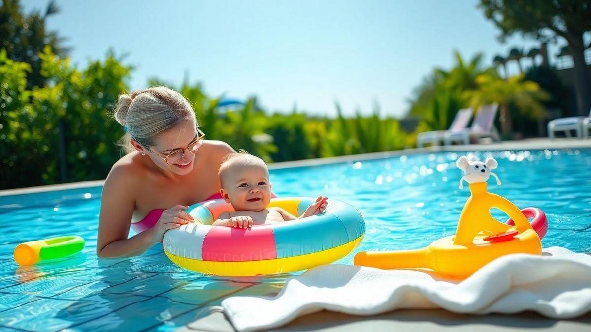 Cuidados com o Bebê na Piscina