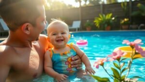 dicas-para-preparar-o-bebe-para-o-primeiro-banho-na-piscina