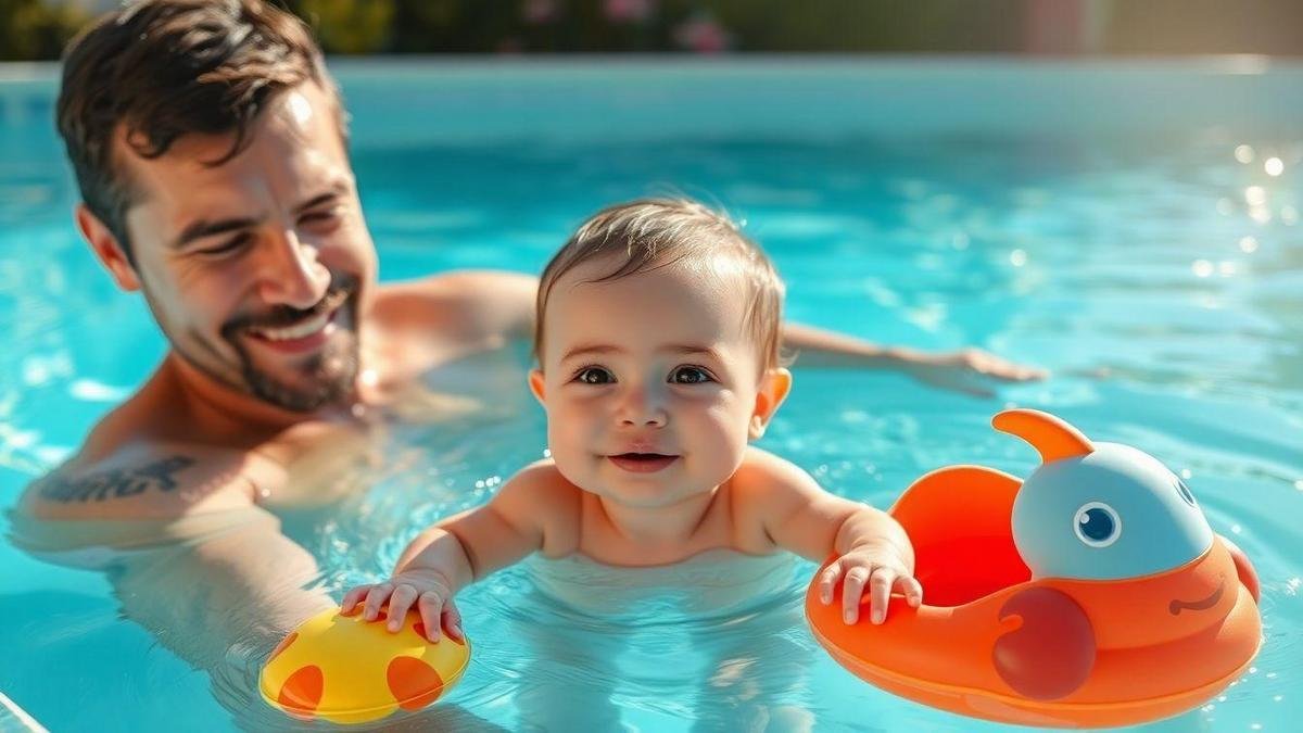 Dicas Para Preparar o Bebê Para o Primeiro Banho Na Piscina