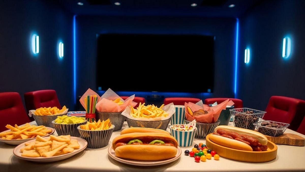 Lanches Deliciosos Para a Sessão de Cinema